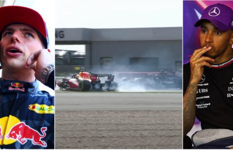 Lewis Hamilton & Max Verstappen Silverstone crash: The text message Max sent after incident