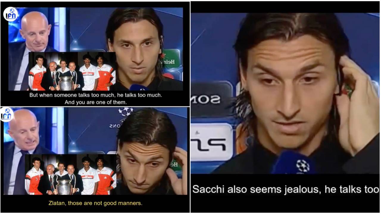 ‘Zlatan, those are not good manners’ - The day Ibra roasted legendary coach Sacchi on live TV