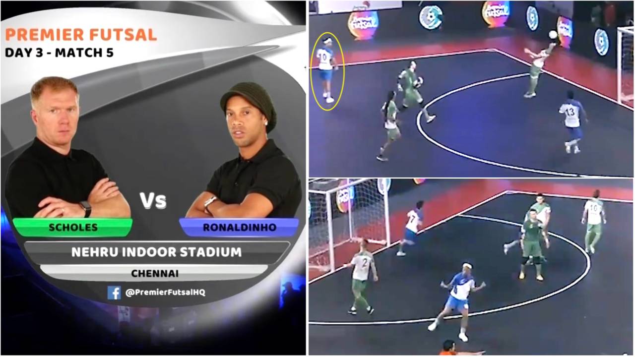 Ronaldinho once woke up just before KO and dominated vs Paul Scholes’ team in futsal tournament