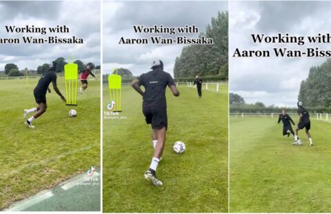 Aaron Wan-Bissaka pre-season training video is going viral amid reports Ten Hag doesn’t want him