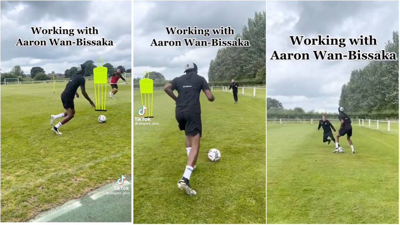 Aaron Wan-Bissaka pre-season training video is going viral amid reports Ten Hag doesn’t want him
