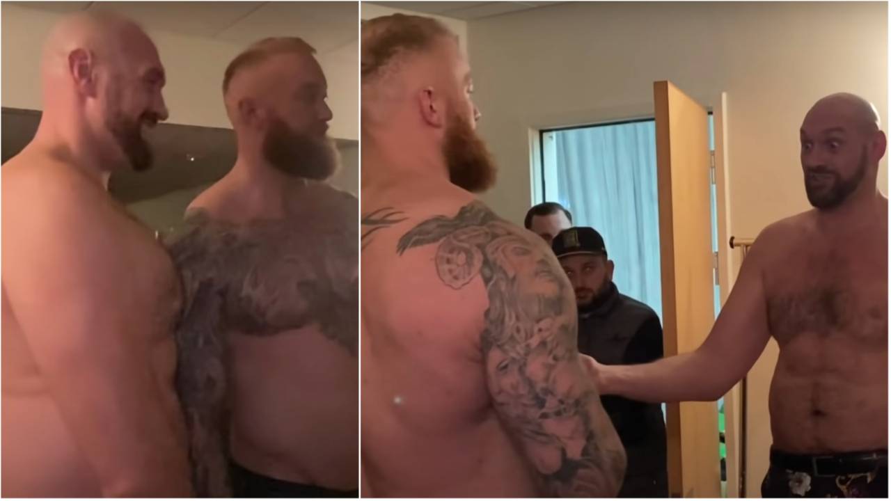 Tyson Fury vs Hafthor Bjornsson: When the giants compared physiques