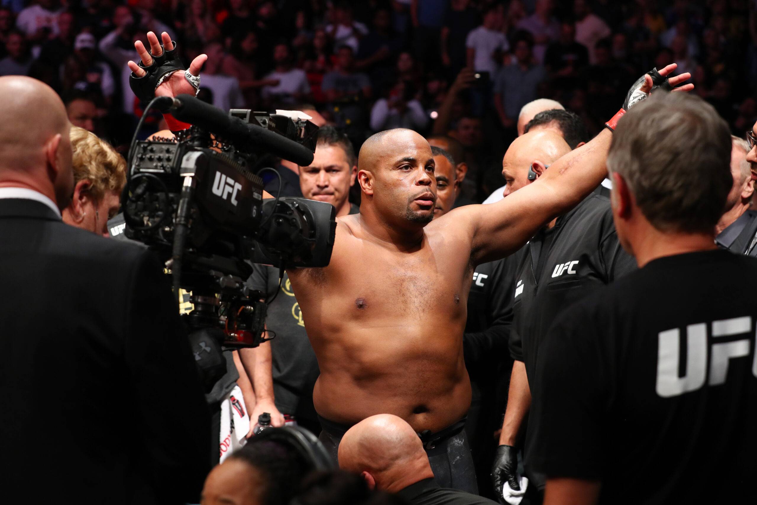 Daniel Cormier posing ahead of a fight in the UFC
