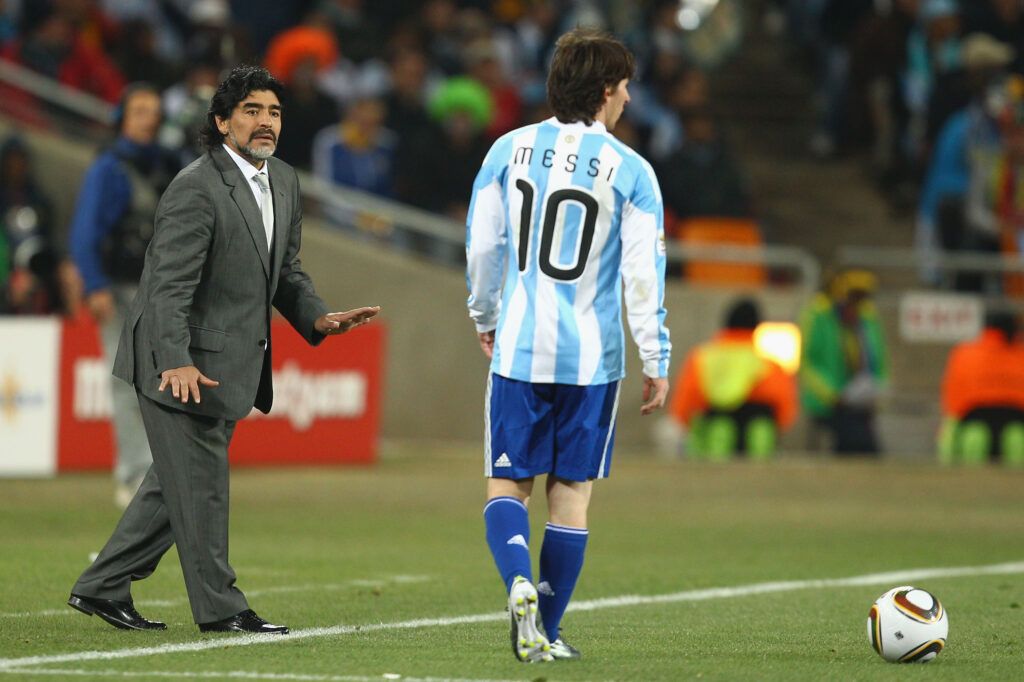 Maradona on Messi