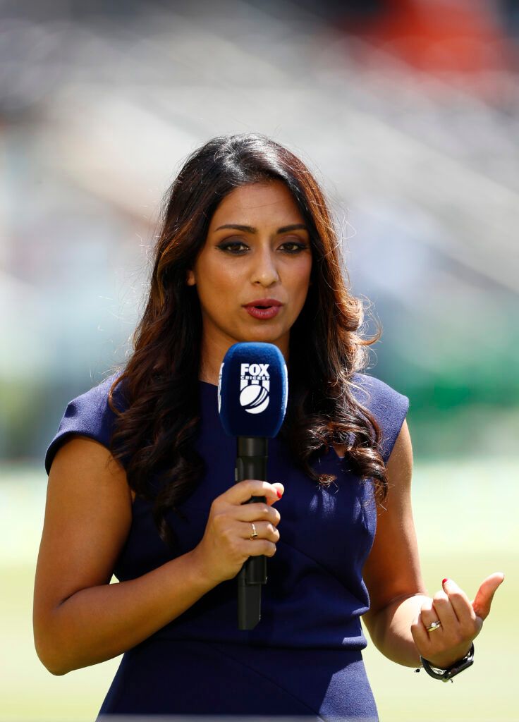 Cricket presenter Isa Guha
