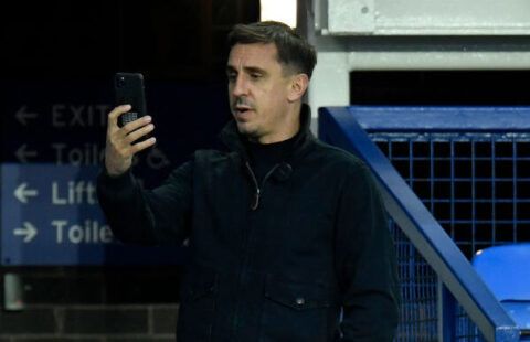 Gary Neville was trolled in a prank phone call