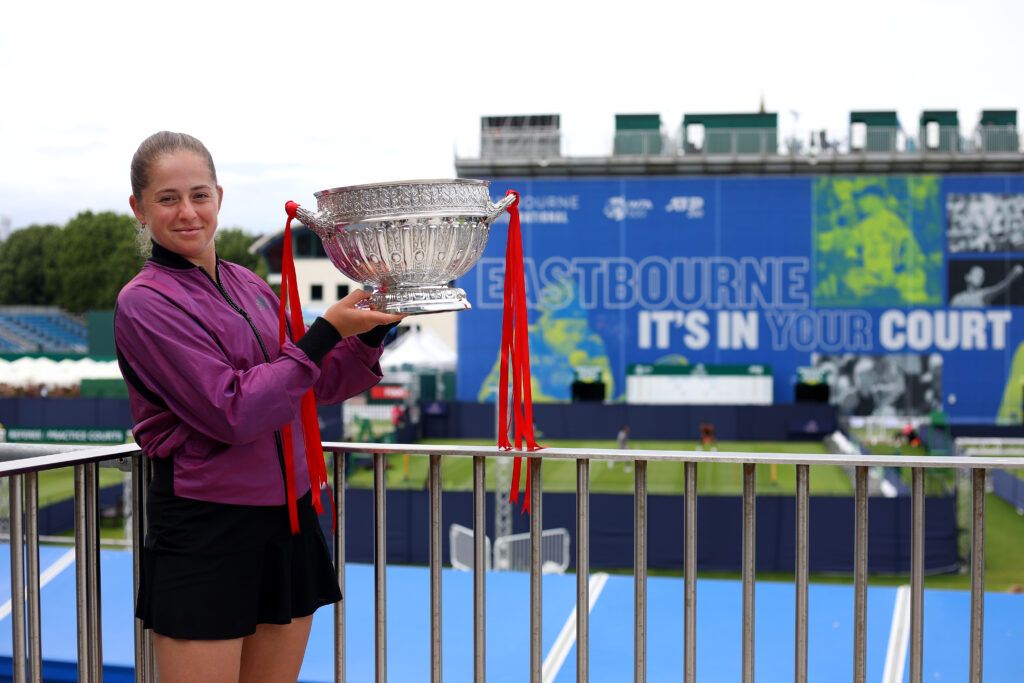 Jelena Ostapenko is the Eastbourne International defending champion