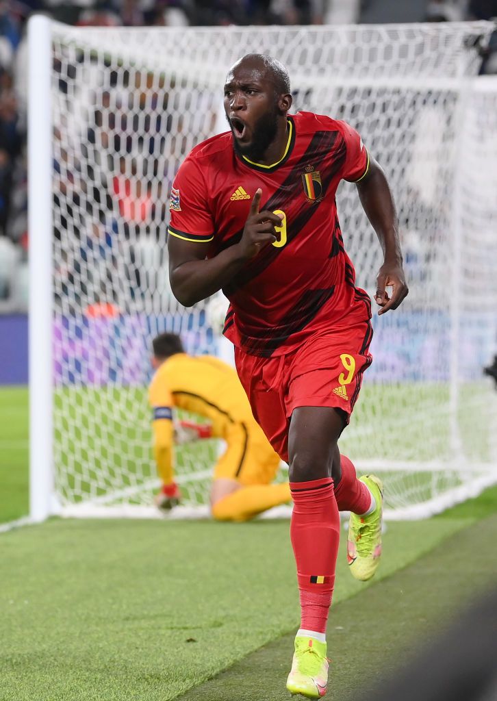 Romelu Lukaku with Belgium