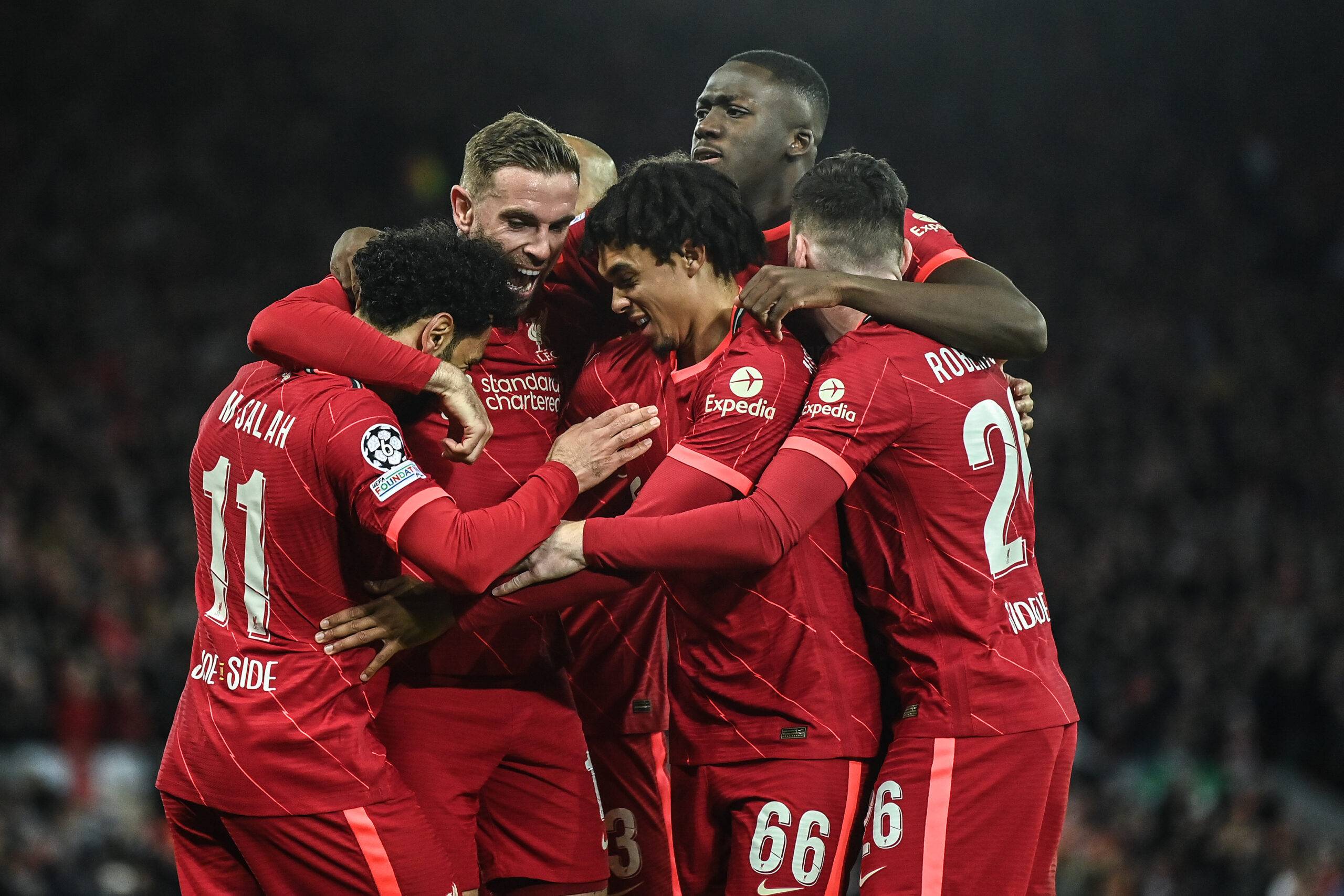 Liverpool team celebrates