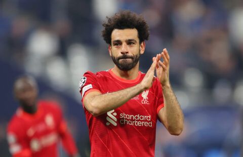 Mohamed Salah applauds