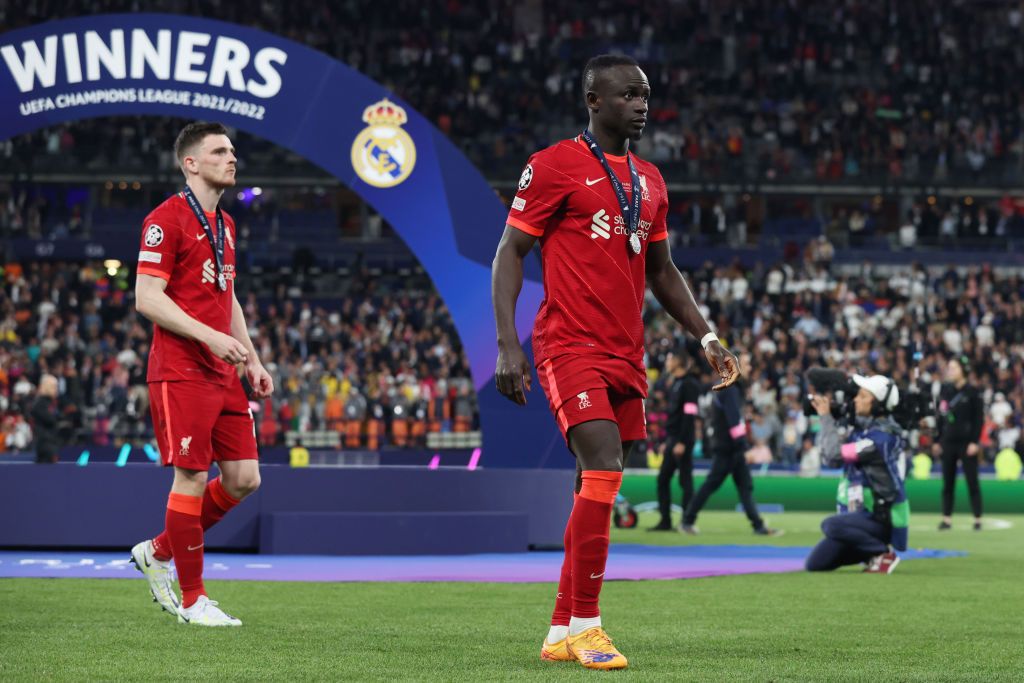 Sadio Mane after losing the Champions League final to Real Madrid