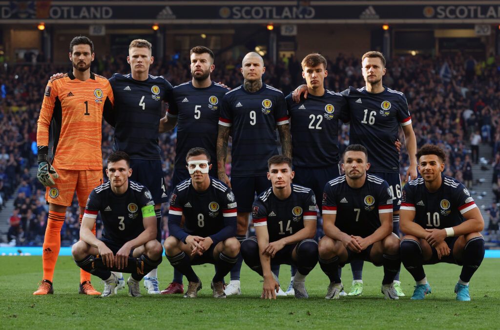 The Scotland team pose