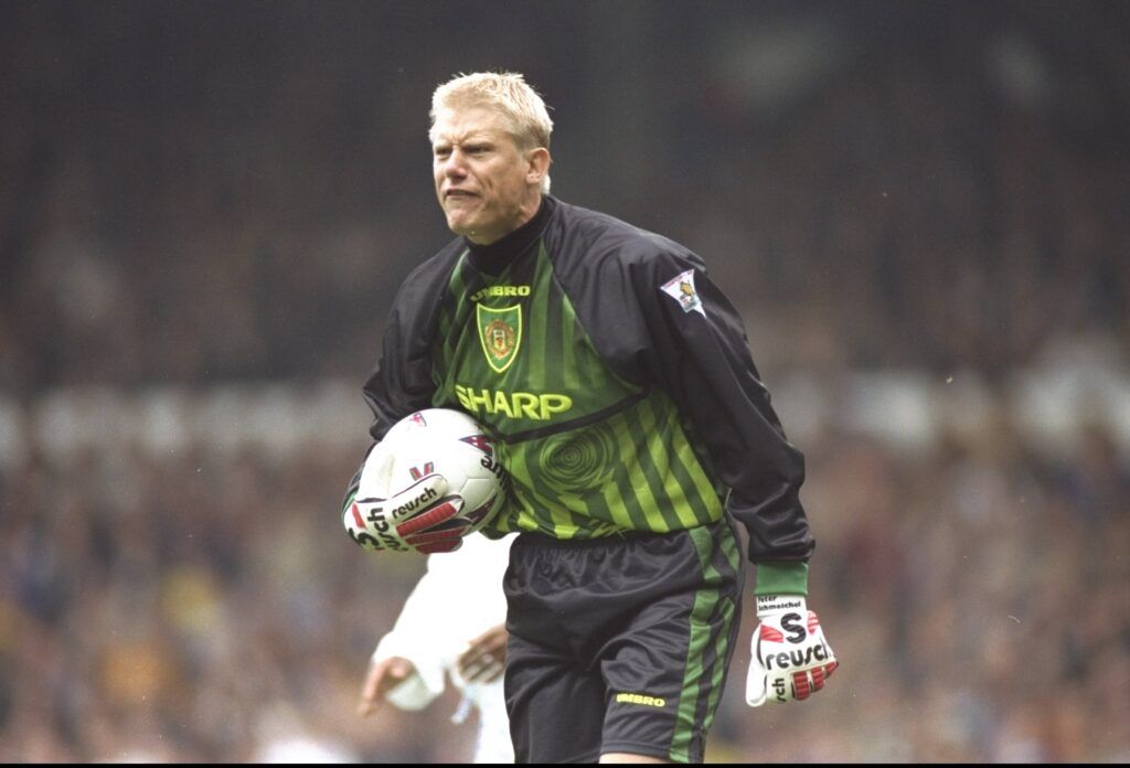 Schmeichel barks orders out to his defenders