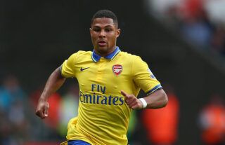 Serge Gnabry in action for Arsenal in 2013
