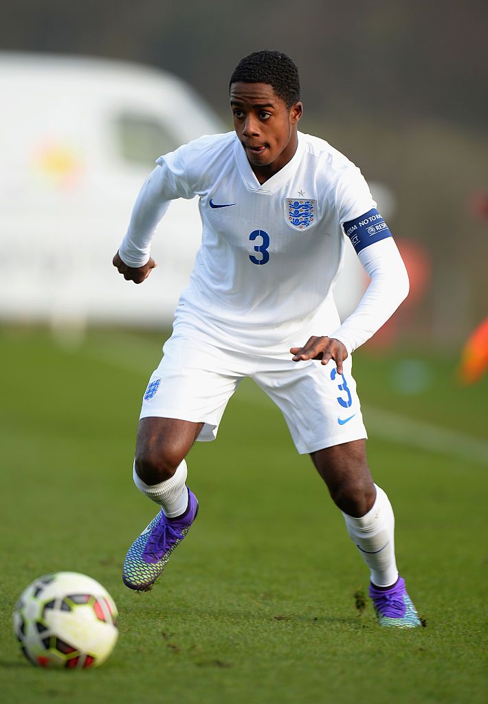 Ryan Sessegnon in action for England U16s