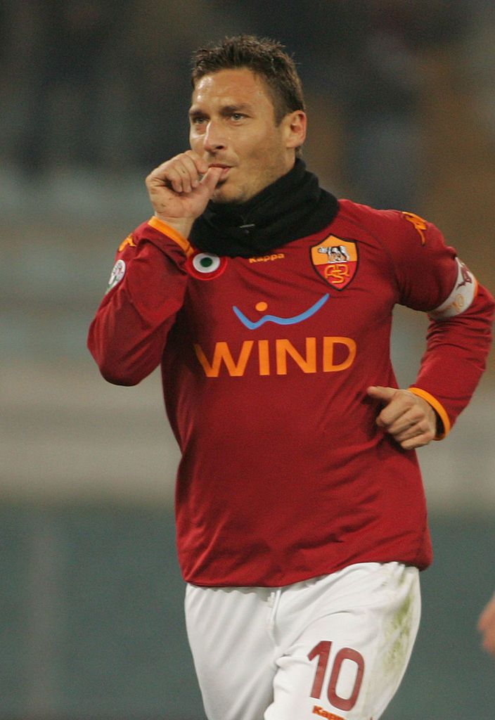 Francesco Totti with Roma