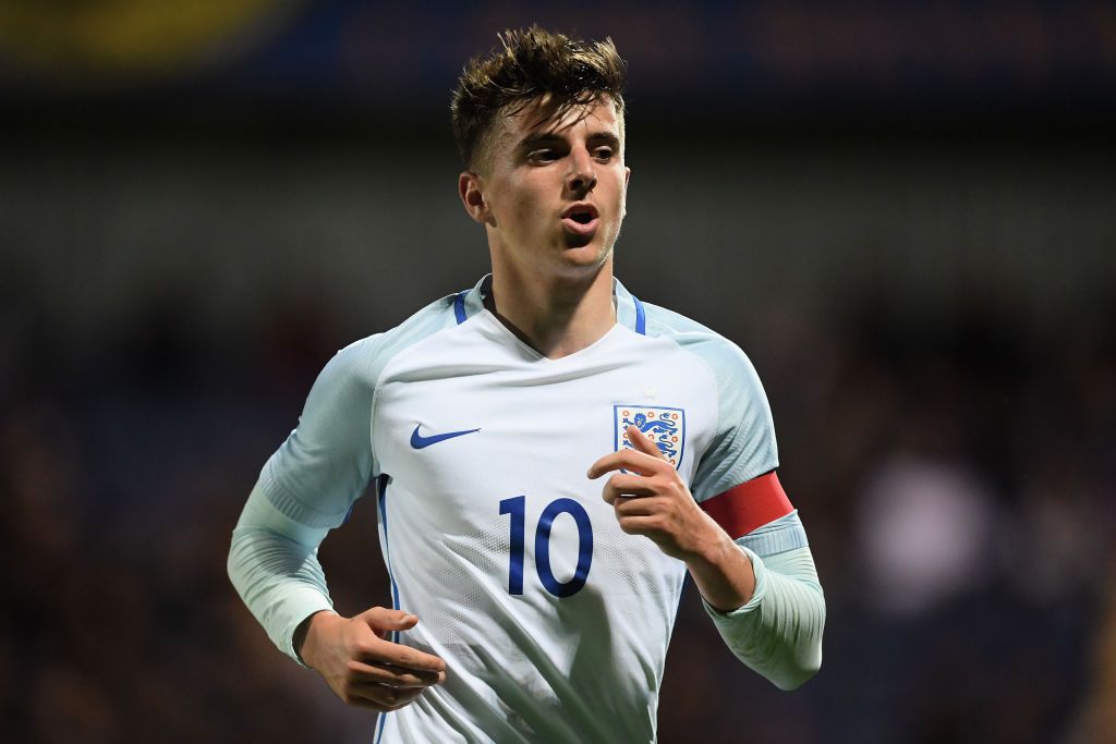 Mason Mount in action for England U19s
