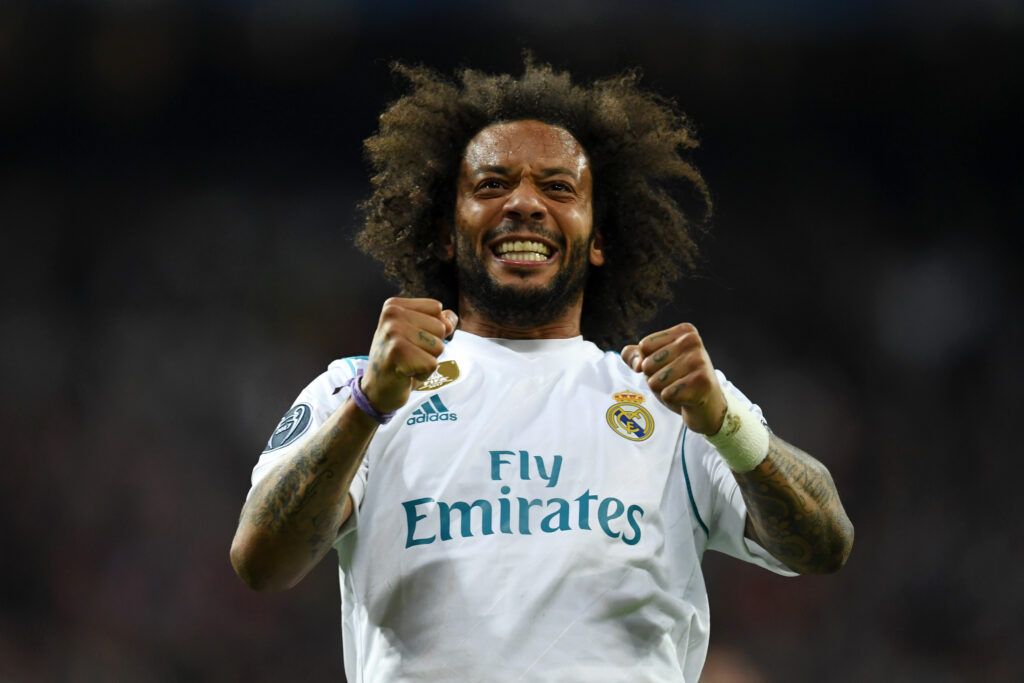 Marcelo of Real Madrid celebrates
