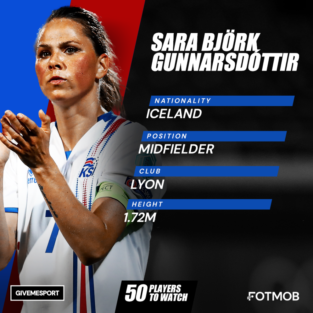 Iceland player Sara Björk Gunnarsdóttir