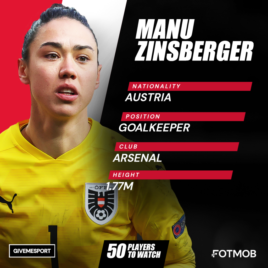 Austria goalkeeper Manuela Zinsberger