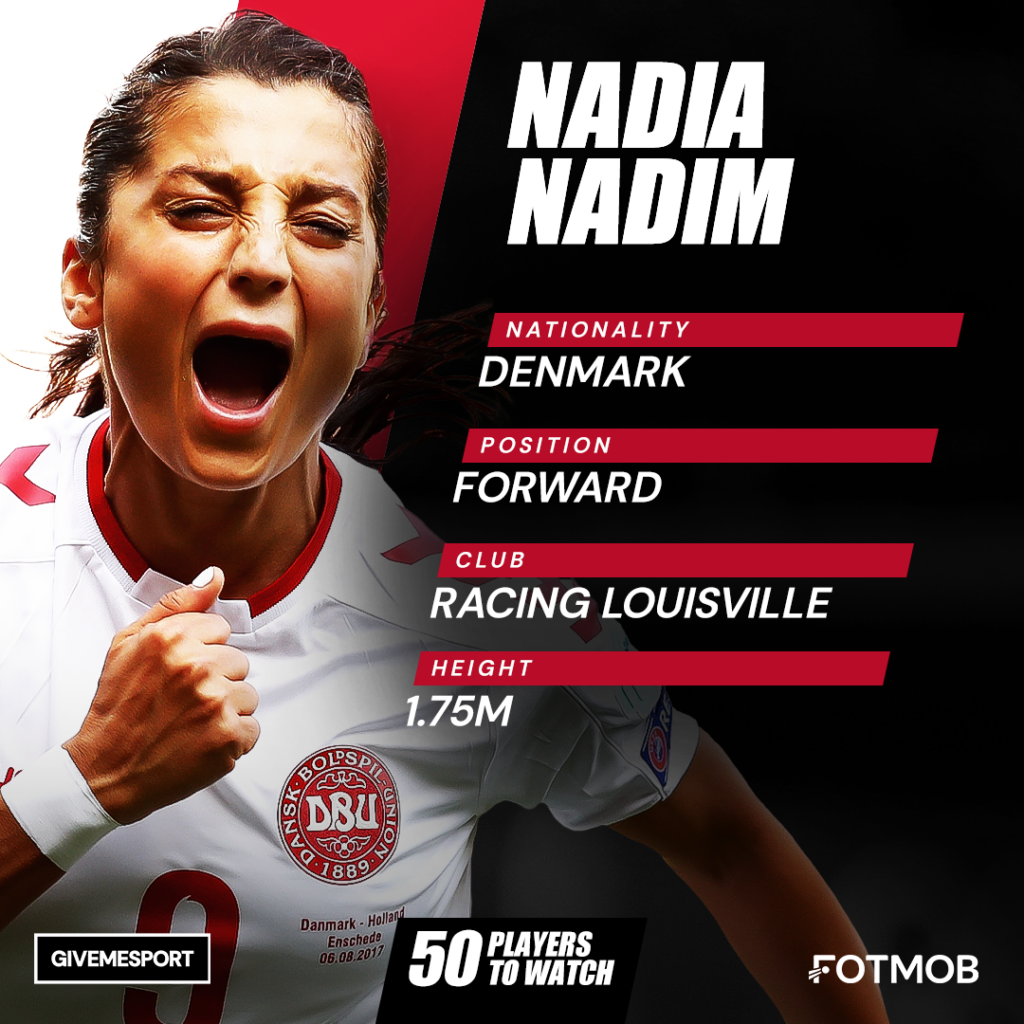 Denmark player Nadia Nadim