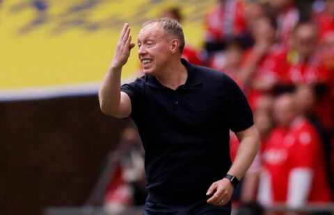 Steve Cooper taking charge of Nottingham Forest in the Championship play-off final