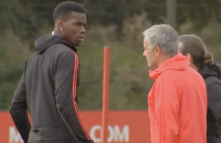 Paul Pogba and Jose Mourinho clashed in Man United training in 2018