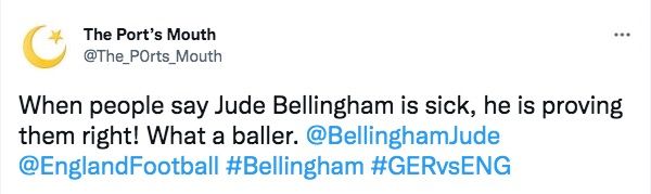 Jude Bellingham - Germany vs England