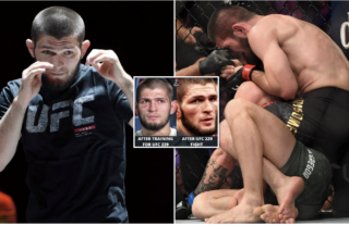 Khabib vs Conor McGregor: Nurmagomedov's face after training & after UFC 229 compared