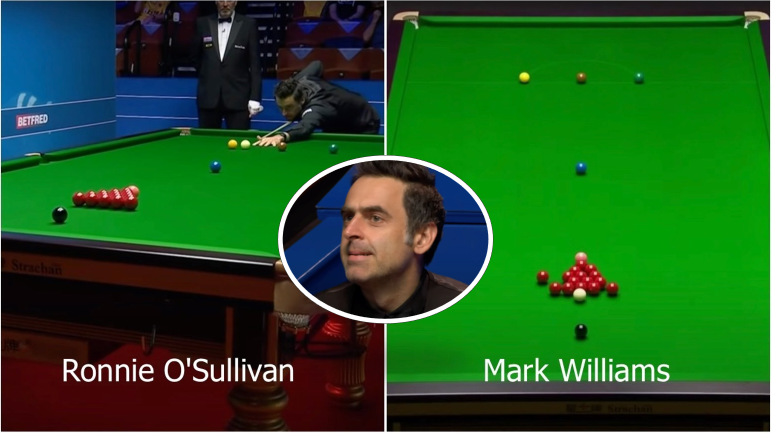 Ronnie O'Sullivan's attempt at Mark Williams' controversial break-off