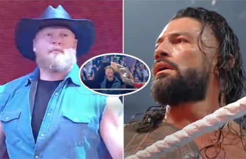 Brock Lesnar got unreal pop on SmackDown return to confront Roman Reigns