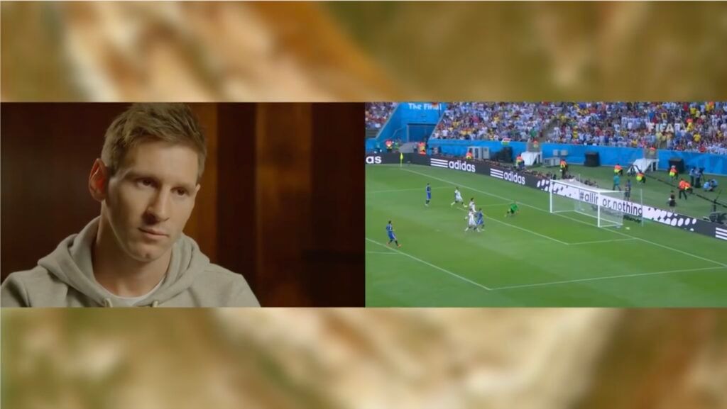 Messi watches back 2014 World Cup