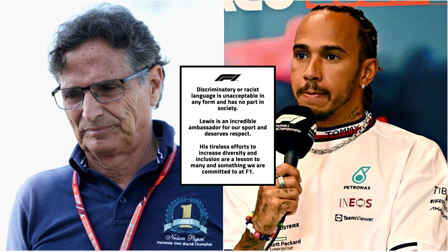 Nelson Piquet comments: Lewis Hamilton, F1 & Mercedes release statements