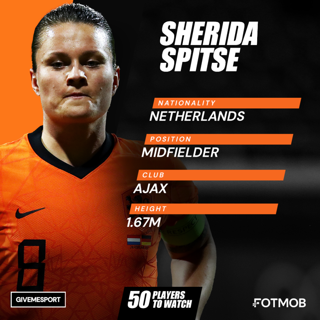 Dutch player Sherida Spitse