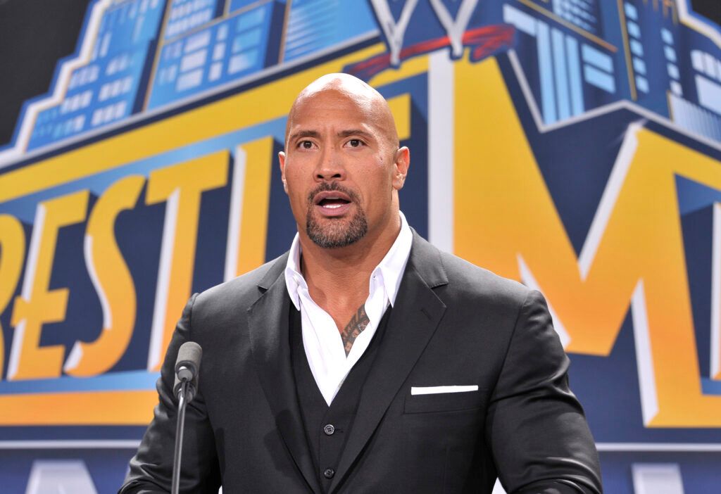The Rock at the WrestleMania 29 conference