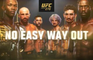 UFC 276 No Easy Way Out Poster