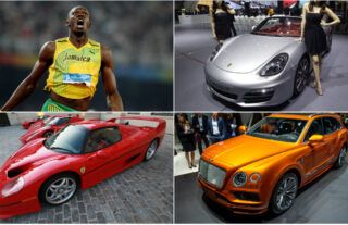 Usain Bolt 100m vs Sports Cars