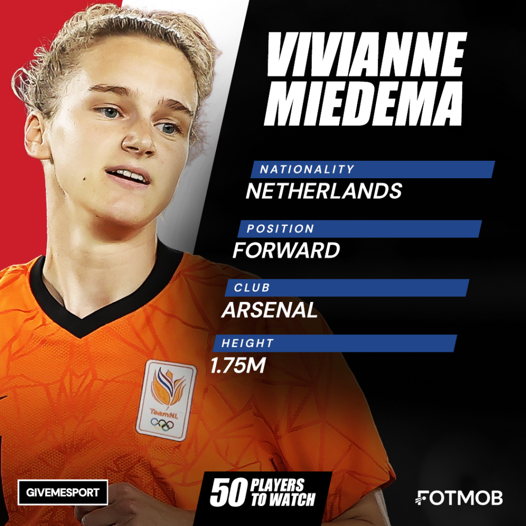 Netherlands player Vivianne Miedema