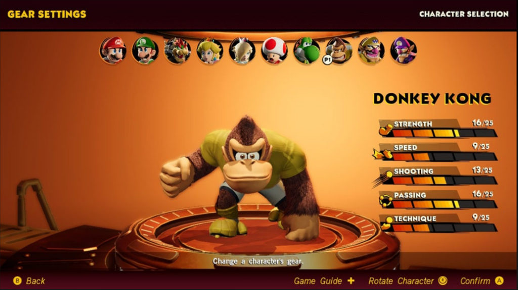 Donkey Kong in Mario Strikers