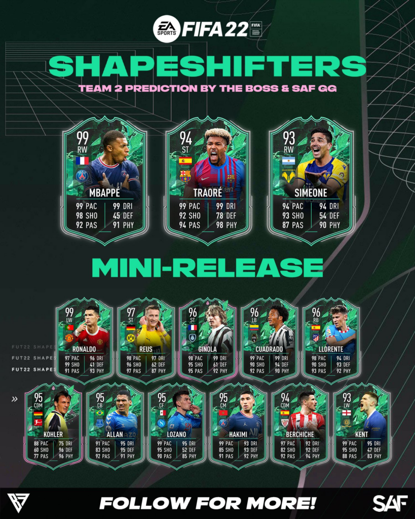 Shapeshifters Team 2 Mini Release