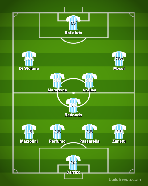 Argentina's all-time greatest XI.