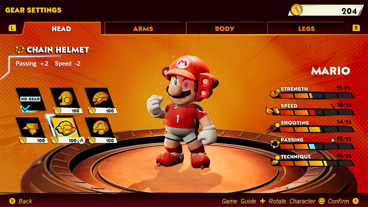 Mario in Mario Battle Strikers
