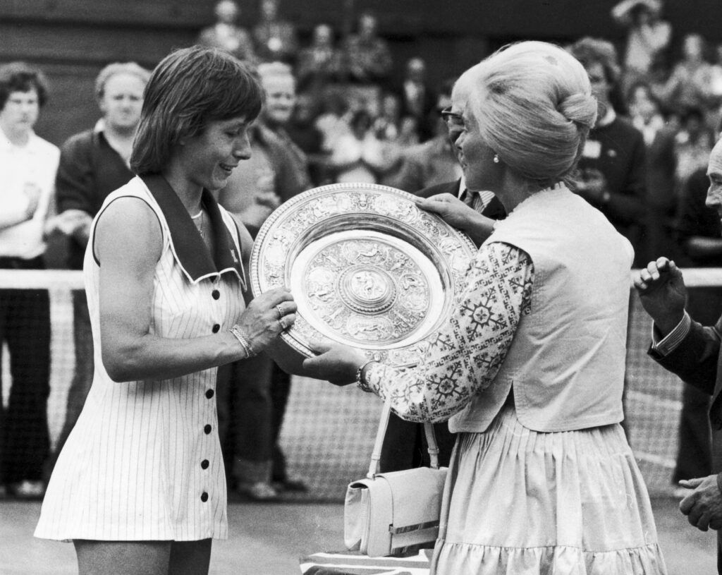 Martina Navratilova wins Wimbledon