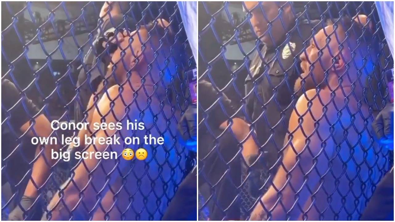 Conor McGregor leg break: UFC star watching his injury on big screen