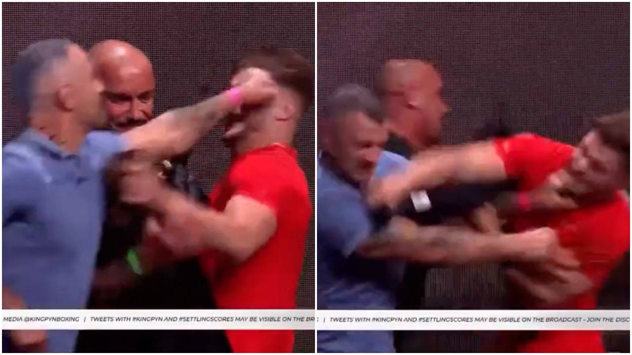 Simple Simon vs Ed Matthews: Fists thrown at press conference