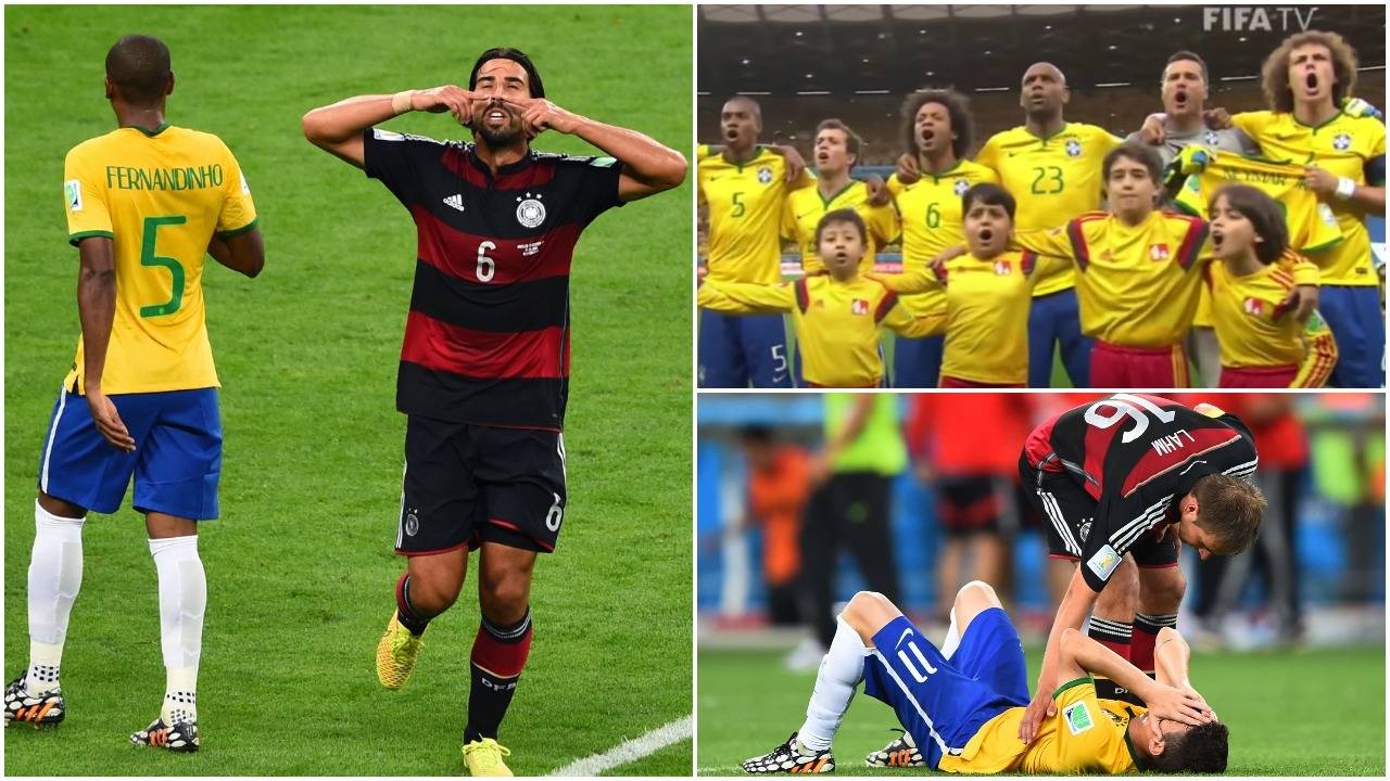 Brazil's 2014 World Cup v Germany team