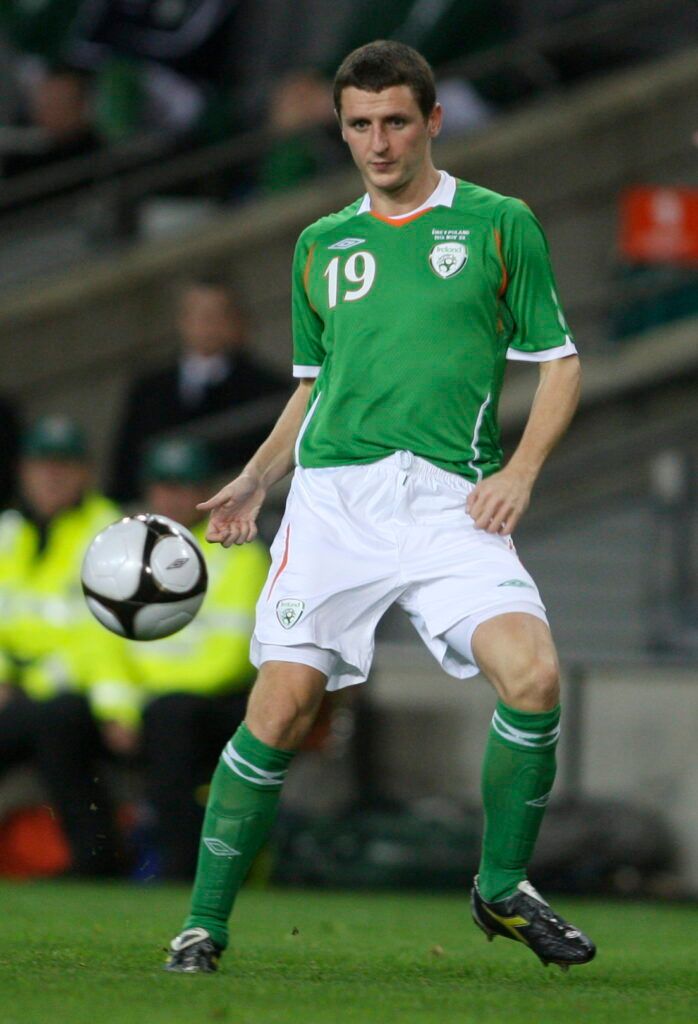 Bruce playing for Ireland.