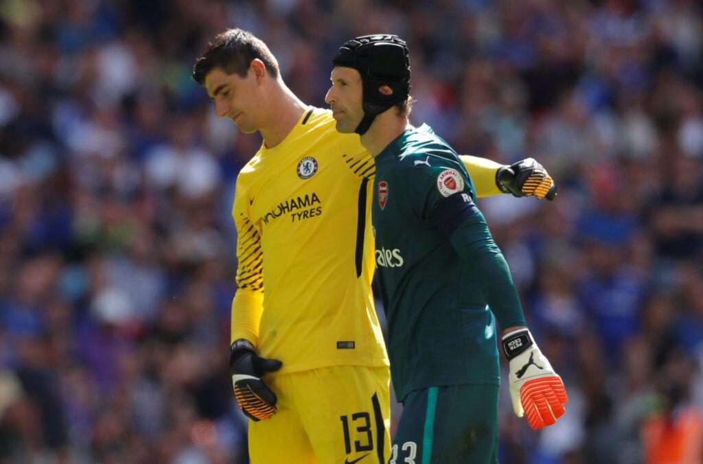 Courtois and Cech at Wembley.