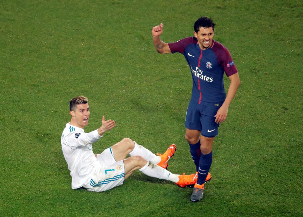 Ronaldo competing with PSG.