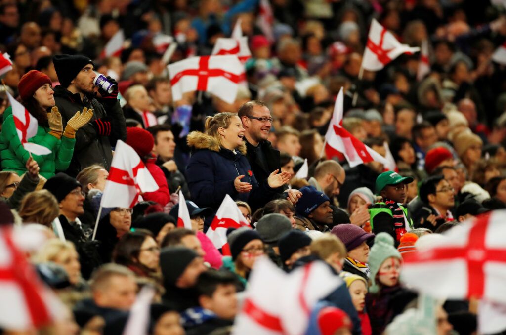 England fans at Wembley.